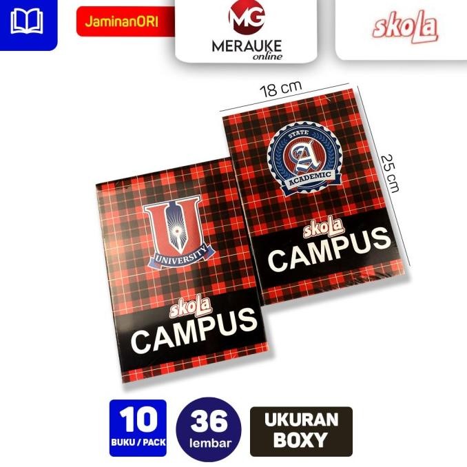 

Sale Buku Tulis Campus Skola 36 Lembar (1 Pack Isi 10 Buku)
