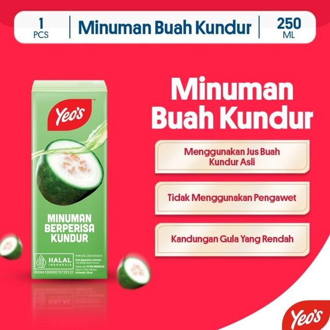 

Yeos Numan Kaleng Buah Kundur Wintermelon 250 Ml - 12 Pcs