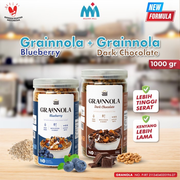

[2 Lebih Hemat] Paket Hemat Granola Timur Tengah Sereal Makanan Sehat