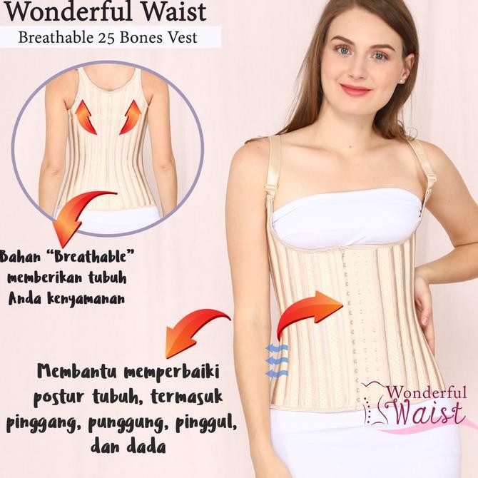 Korset Vest 25 Tulang / Korset Punggung / Korset Perut/ Waisttrainer
