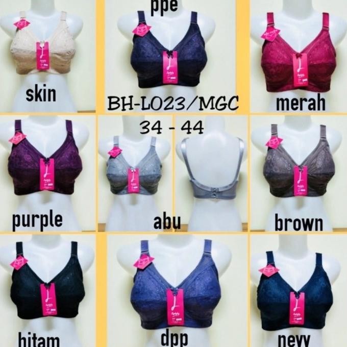 Bh Bra Brukat Big Cup (C) Lydyly L023 Tanpa Kawat Tanpa Busa