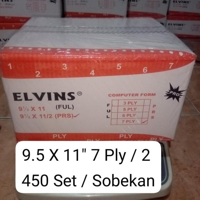

TERBARU - Continuous Form 9.5 X 11" /2 7ply ELVINS/Kertas Komputer