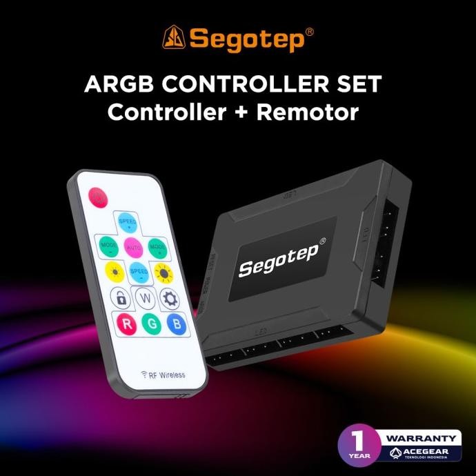 SEGOTEP ARGB CONTROLLER + REMOTE (10port 5v ARGB Controller+ RM)