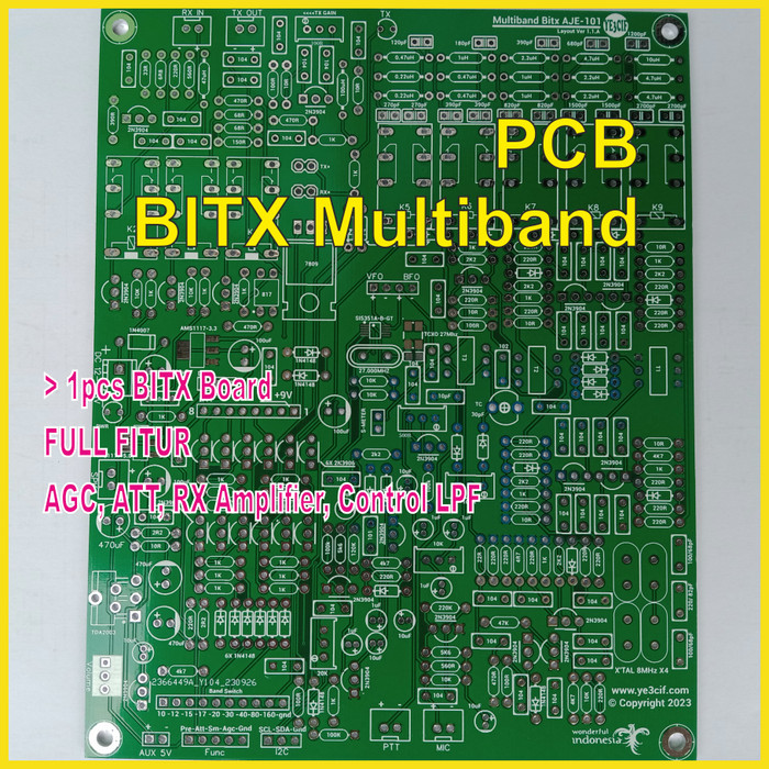 Pcb Bitx Ssb Transceiver Exciter 160-10meter band