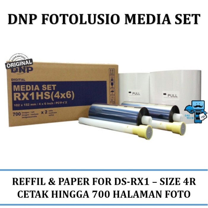 DNP Fotolusio Media Set Refill and Paper for DS-RX1 Photobooth Printer