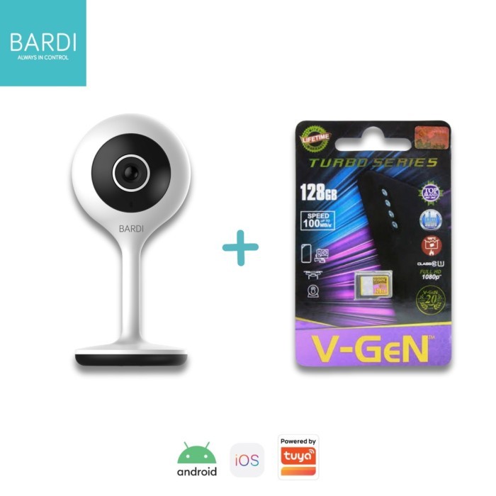 BARDI SMART IP CAMERA INDOOR STATIC ONVIF HOME WIFI