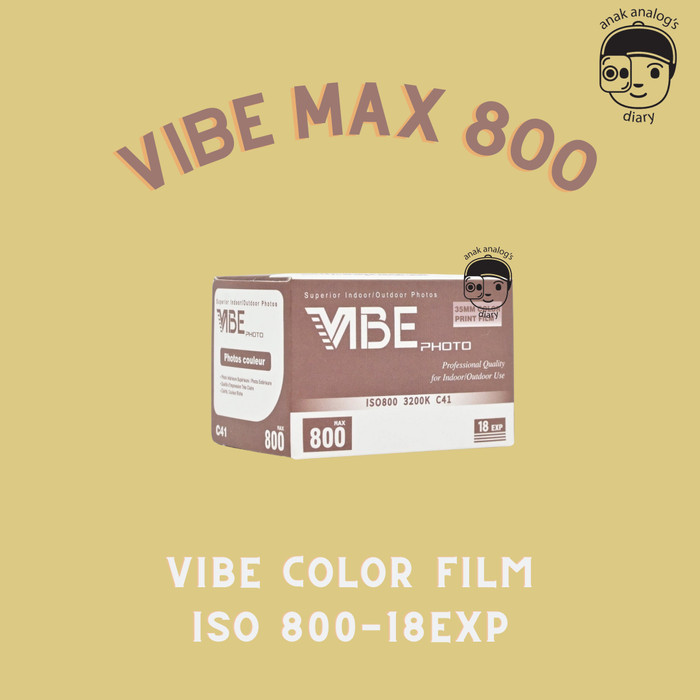 Vibe Max 800 Roll Film 135mm ISO 800 18exp Color Film