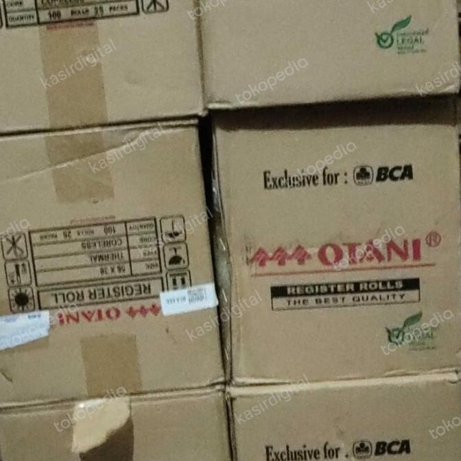 

1 Dus Kertas roll EDC BCA/Thermal logo bank BCA ukuran 57x38 Coreless