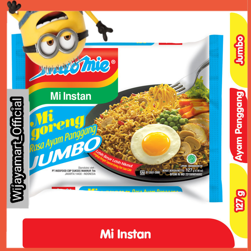 

Indomie Mi Instan Goreng Jumbo Ayam Panggang 127 g