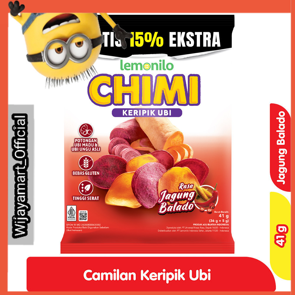 

Lemonilo Chimi Keripik Ubi Jagung Balado 41 g