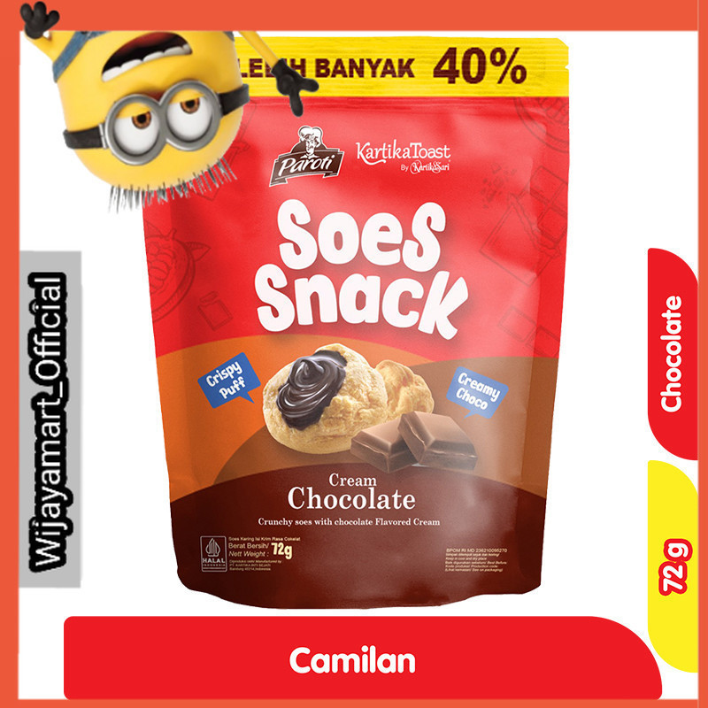 

Paroti Roti Soes Snack Cokelat 72 g