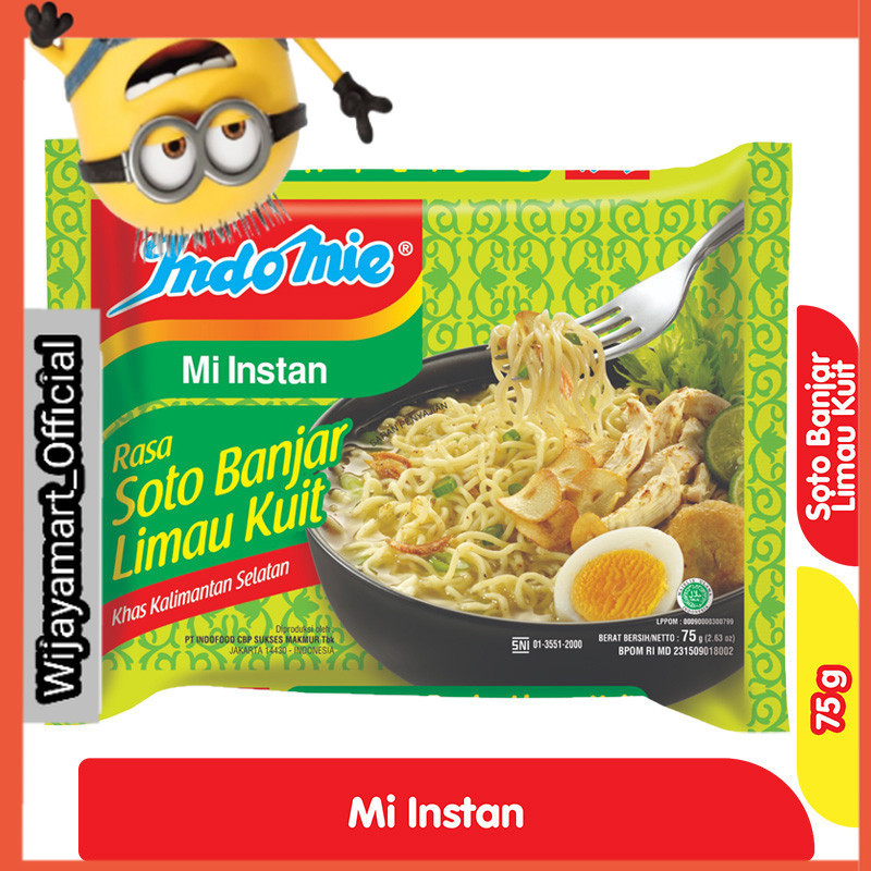 

Indomie Mi Instan Soto Banjar Limau Kuit 75 g