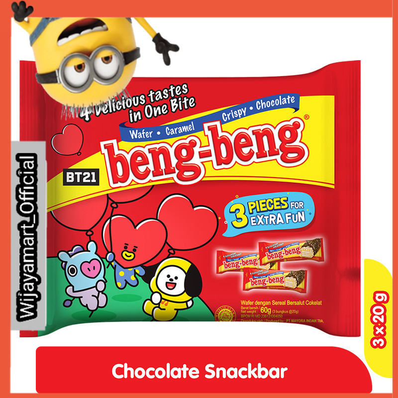 

beng-beng Wafer Rice Crispy Cokelat 3 x 20 g