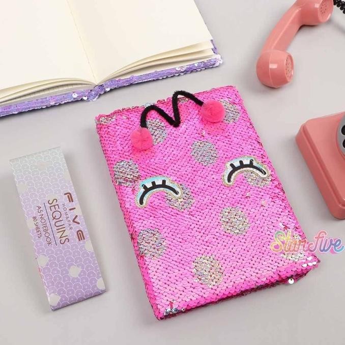 

Sale Notebook Diary Sequin Starfive