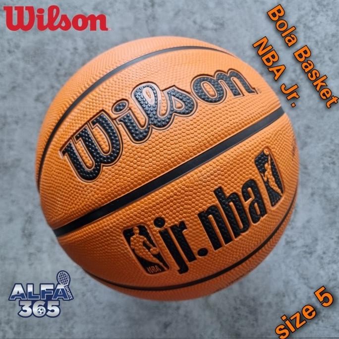 promo bola basket anak wilson jr. nba drv fam - size 5 kids basketball - brown