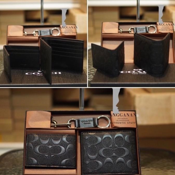 Coach Dompet Pria Coach Wallet Men Dompet Lipat Pria Fullset ORIGINAL HT