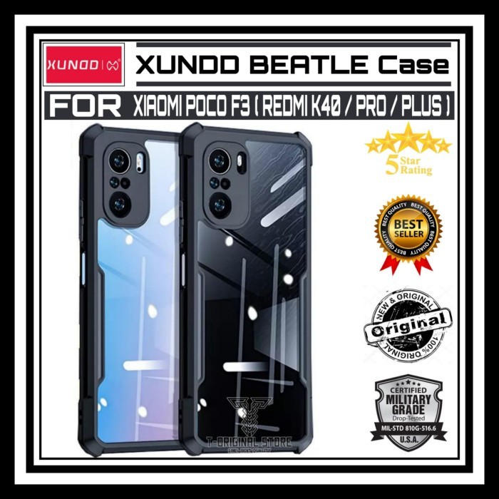 XIAOMI POCO F3 XUNDD ORIGINAL CASING HARD TPU SILICONE CASE PC COVER