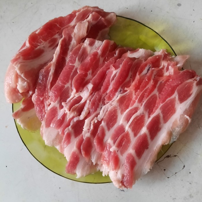 

Samcan (Pork Belly) Slice/Samgyeopsal Korean Bbq