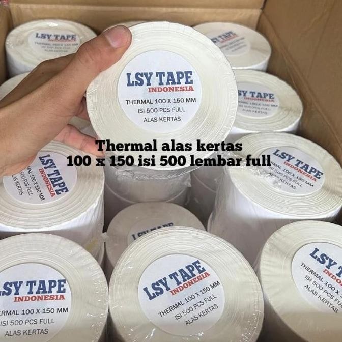 

BEBAS ONGKIR - kertas thermal 100 x 150 mm A6 isi 500 lembar ( 1 dus isi 24 roll )