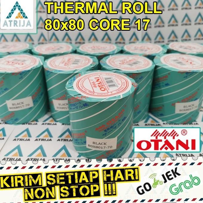 

TERMURAH - (Per 20 Roll) Kertas Thermal Struk Kasir Otani 80x80 Core 17 -20 Roll