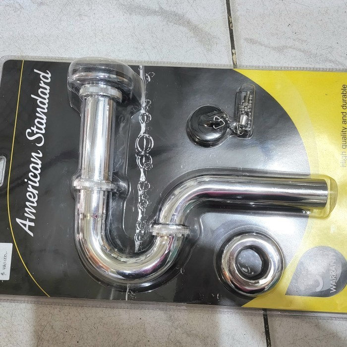 SIFON LEHER ANGSA AMERICAN STANDARD P TRAP PEMBUANGAN AIR WASTAFEL