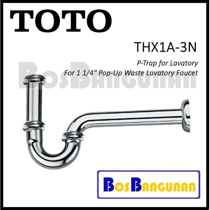 SIFON WASTAFEL TOTO THX1A-3N / SIFON PEMBUANGAN AIR WASTAFEL TOTO