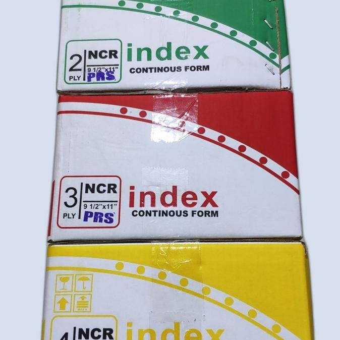 

BEBAS ONGKIR - Kertas Continuous Form 2 Ply 3 Ply 4 Ply PRS INDEX / Kertas Printer