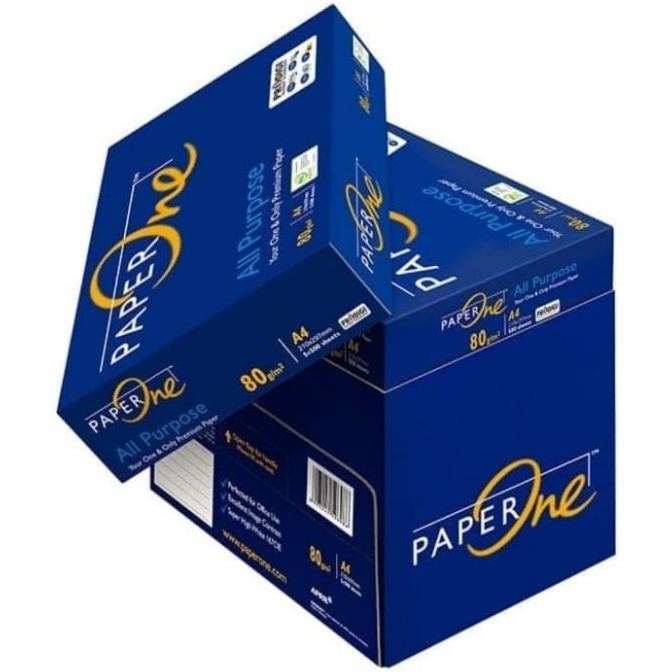 

BEBAS ONGKIR - GOSEND!! KERTAS HVS FOTOCOPY A4 PAPERONE 80 GR MURAH [1 DUS 5 RIM]