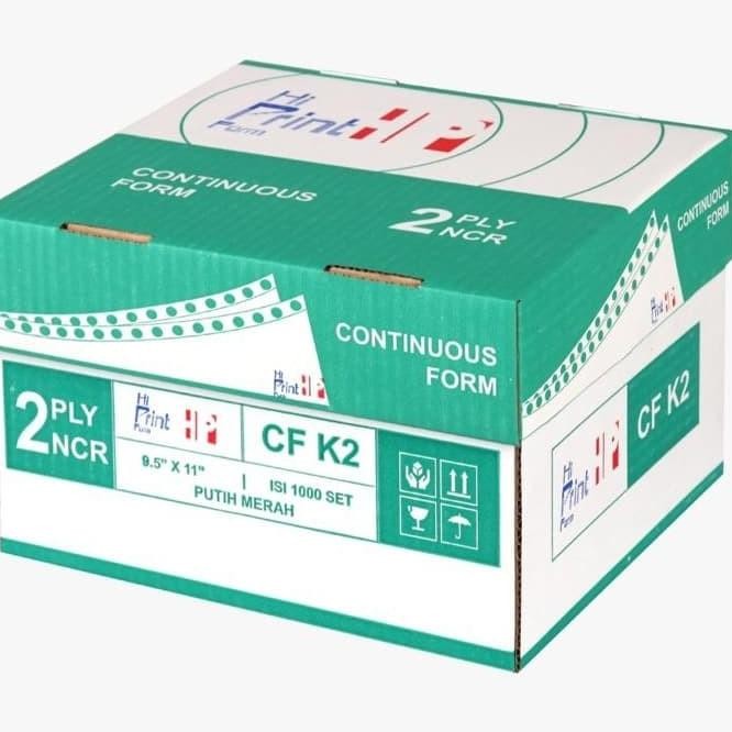 

TERBARU - CONTINUOUS FORM 2 PLY 9.5 X 11/2 HI-PRINT (ISI 2000 SHEETS)