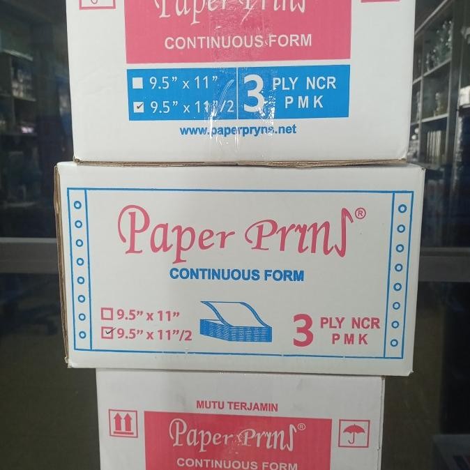 

TERMURAH - CONTINUOS FORM PAPERPRYNS 3PLY NCR BAGI 2
