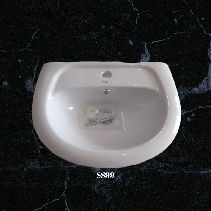 WASTAFEL CUCI TANGAN/WASTAFEL GANTUNG/WASTAFEL VOLK KOMPLIT SET