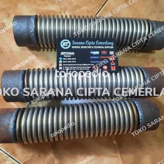 FLEXIBLE KNALPOT GENSET 2 INCH X 10 CM FLEXIBLE KNALPOT GENERATOR SET