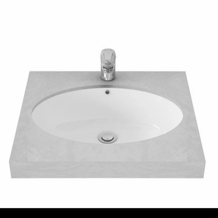 WASTAFEL TANAM TOTO L548 KOMPLIT SET KRAN PANAS DINGIN / TOTO L 548