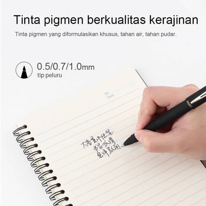 

Terbaru Baoke 12Pcs/Box Gel Pen Pulpen Gel 0.5 / 0.7 / 1.0Mm Kapasitas Besar Tinta Hitam Merah Biru