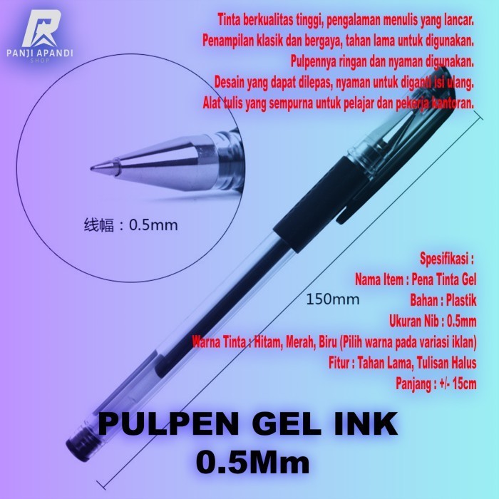 

Terbaru Sini! Pulpen Gel Ink 0.5Mm Alat Tulis Kantor Sekolah Pena Pen Tinta Cair 100% ori