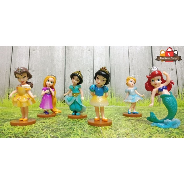 Sunflowerse - Cake Topper Figurin Disney Princess Kue Ultah Hiasan Kue Princess