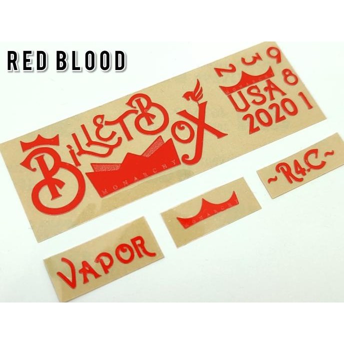 

TERLARIS - STIKER METAL TIMBUL BILLET BOX MONARCHY | R4C | VPR | PURE NICKEL