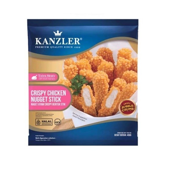 

KANZLER CHICKEN NUGGET STICK CRISPY 450 GR