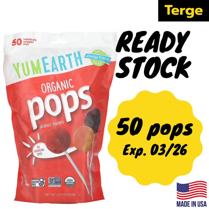 

Permen Organik YumEarth Organic Pops Vitan C Assorted Flavors Vegan