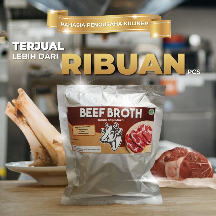 

Beef Broth - Perasa Sapi Murni / Kaldu Sapi Halal / Extrak Sapi 1kg