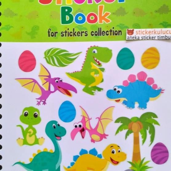 

Buku Stiker / Album Stiker / Stier Book Dinosaurus