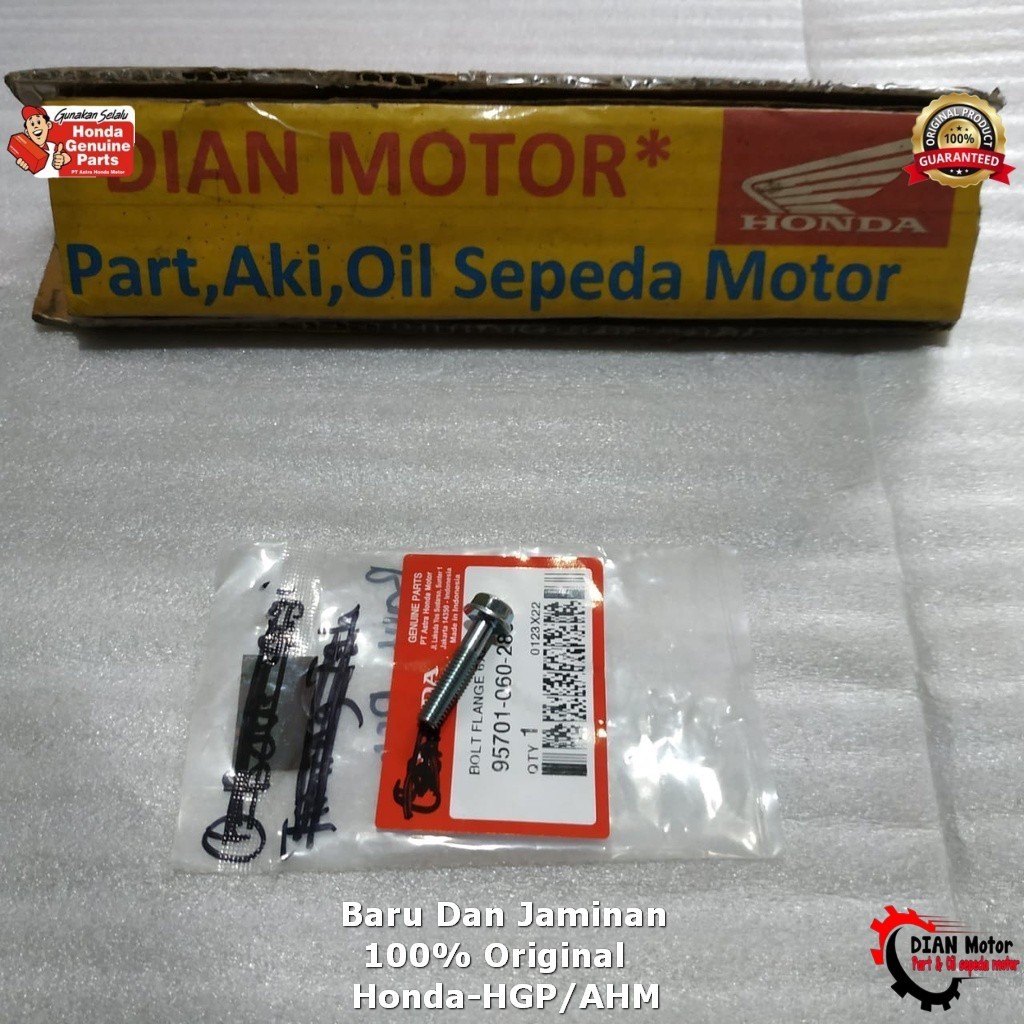 AHM 957010602800 BAUT DEK 06X28 VERSA-NEW PUTIH KUNCI 10AN ORIGINAL