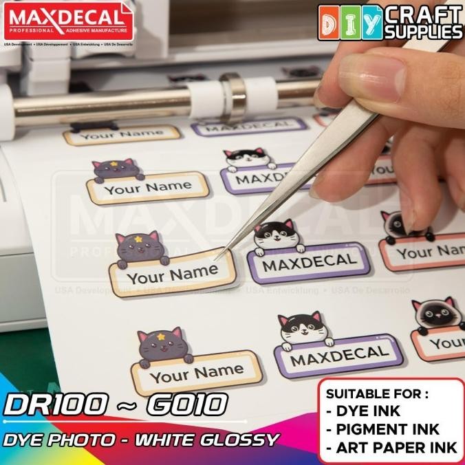 

BEBAS ONGKIR - MAXDECAL DIY Stiker Photo Paper Inkjet Coating DR100-G010