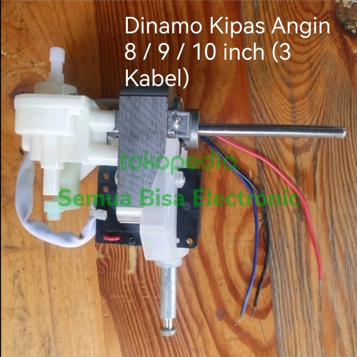 DINAMO KIPAS ANGIN 8" / 9" / 10INCH MIYAKO, SANEX, MULTI (3 KABEL)