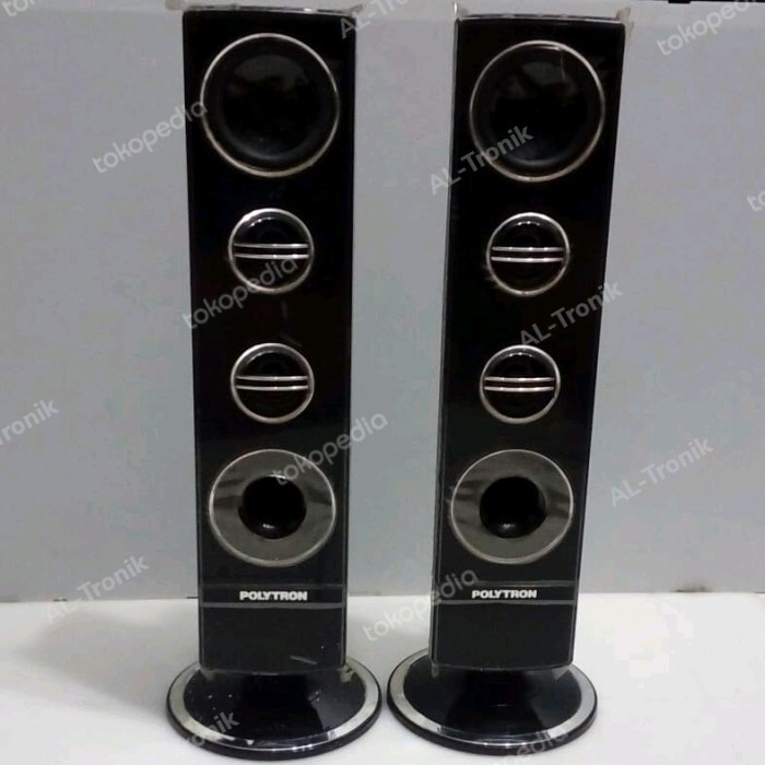 SPEAKER TOWER TV LED POLYTRON 24" - 32" SERIES