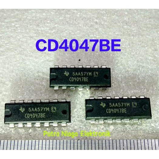 Update ic CD4047BE Dip 14 pin CD4047 / TC4047 / HEF4047 / HCF4047 putr4n Kualitas Baik