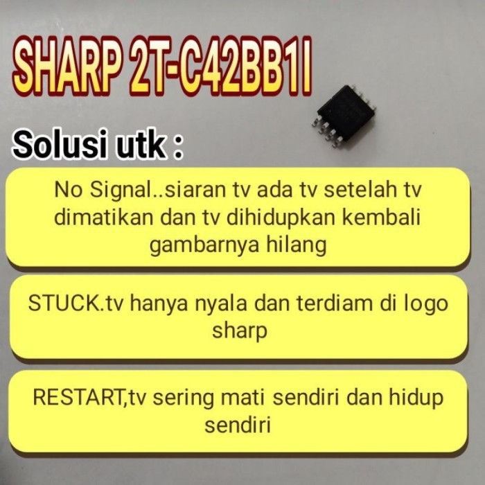 IC EPROM MEMORY TV SHARP 2T-C42BB1I