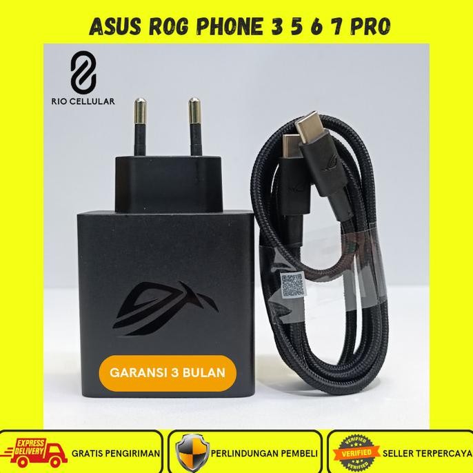 TERBARU - Charger ASUS ROG 3 5 6 7 PRO 65W Hyper Charger Original