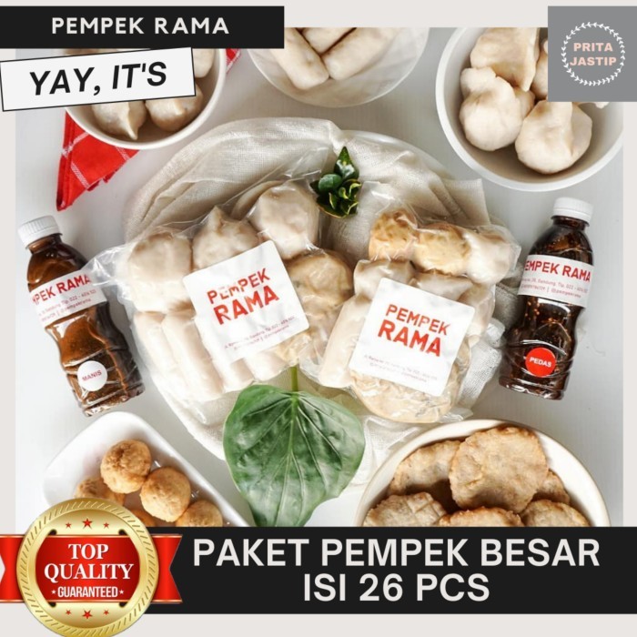 

Pempek Rama Bandung Kemasan Vakum Paket Pempek Besar Isi 26 Pcs Promo
