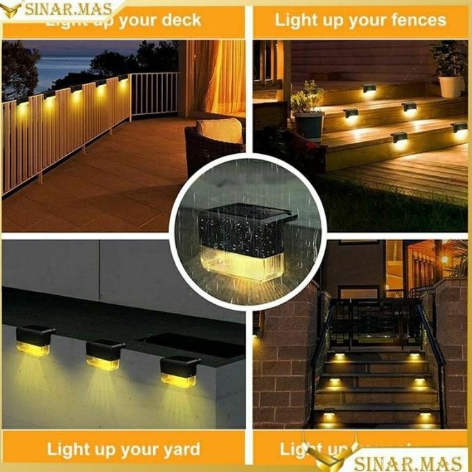 LAMPU TANGGA TENAGA SURYA /LAMPU PAGAR TENAGA MATAHRI LAUMPU HIAS TAMAN